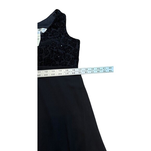 Coldwater Creek Dress Black Sequin Sleeveless Womens Size 12 - Fit and Flare NWT - Picture 5 of 6